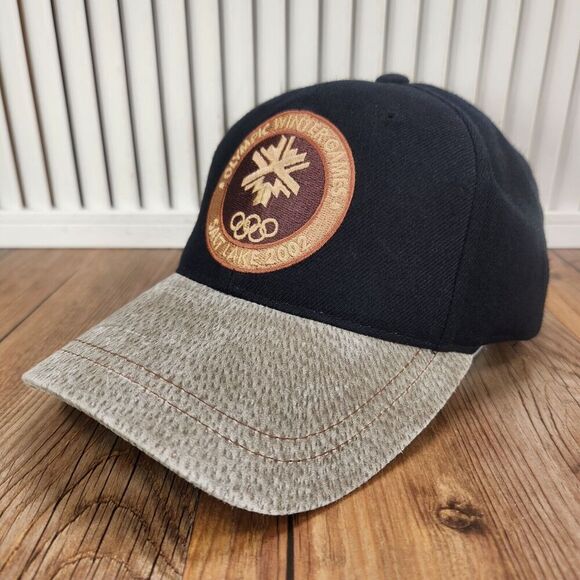 VTG 2002 Salt Lake City Olympic Winter Games Strapback Hat Cap Commemorative - Picture 1 of 11